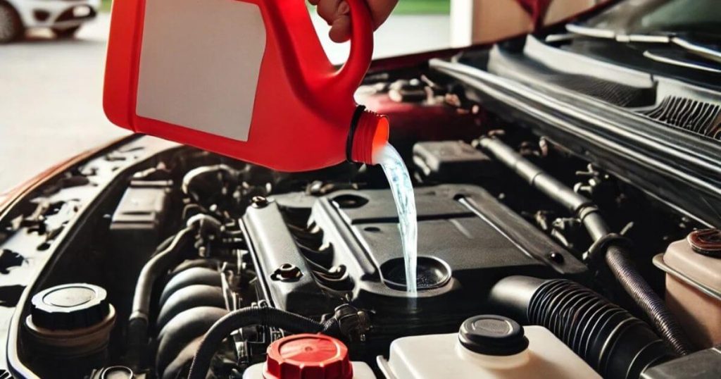 how to put radiator fluid in car