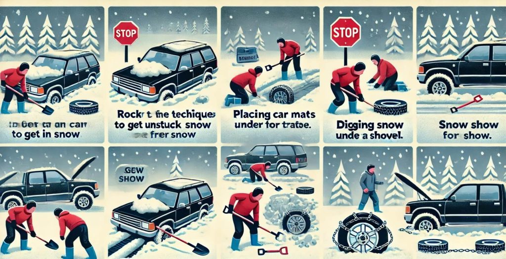 Techniques to Get Unstuck from Snow